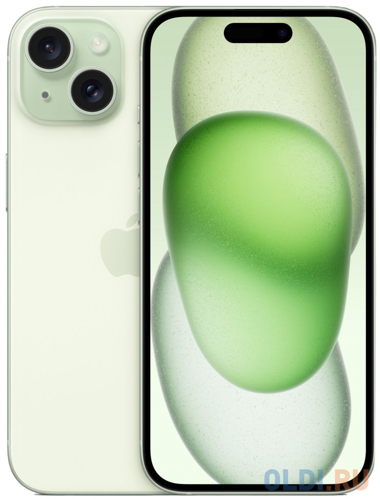 Смартфоны Apple  ОЛДИ Смартфон Apple iPhone 15 256Gb Green 2Sim (MTLN3CH/A)