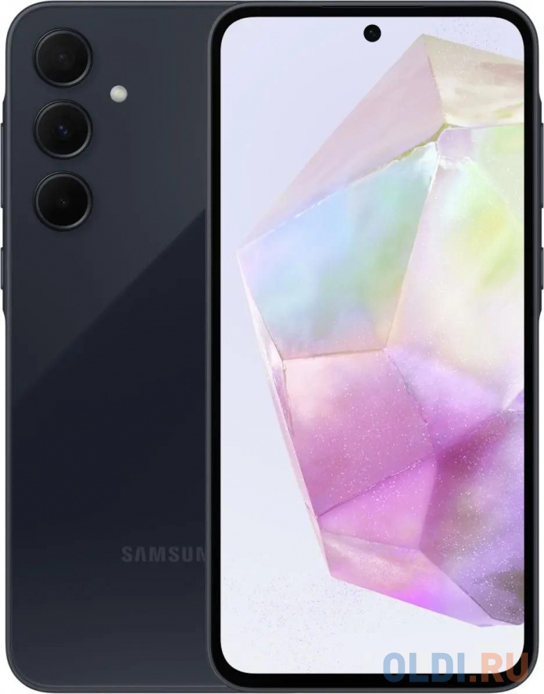 Смартфон Samsung SM-A356E Galaxy A35 5G 256Gb 8Gb темно-синий моноблок 3G 4G 2Sim 6.6" 1080x2340 Android 14 50Mpix 802.11 a/b/g/n/ac/ax NFC GPS G