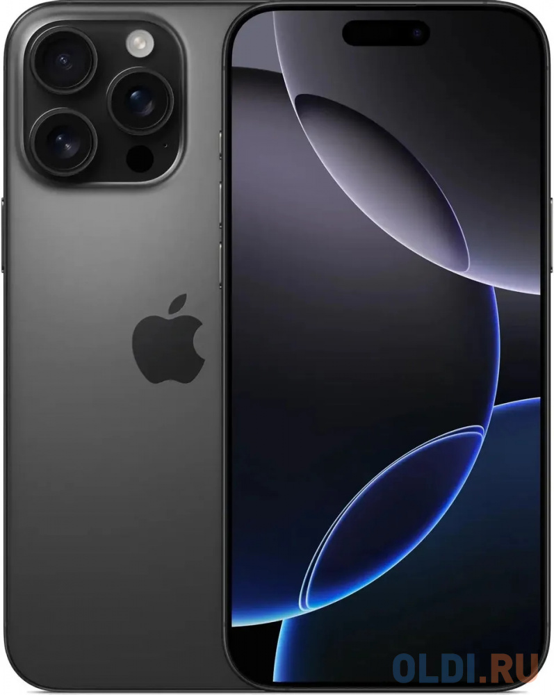 Смартфоны Apple  ОЛДИ Смартфон Apple iPhone 16 Pro Max 256Gb Black Titanium Черный Титан A3297 MYTM3ZA/A