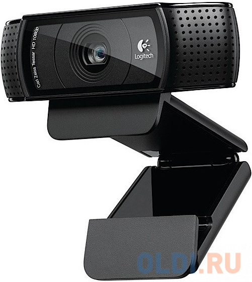 Веб-камера Logitech C920 HD Pro Webcam (Full HD 1080p/30fps, автофокус, угол обзора 78°, стереомикрофон, кабель 1.5м) (арт. 960-000998, M/N: VU0062)