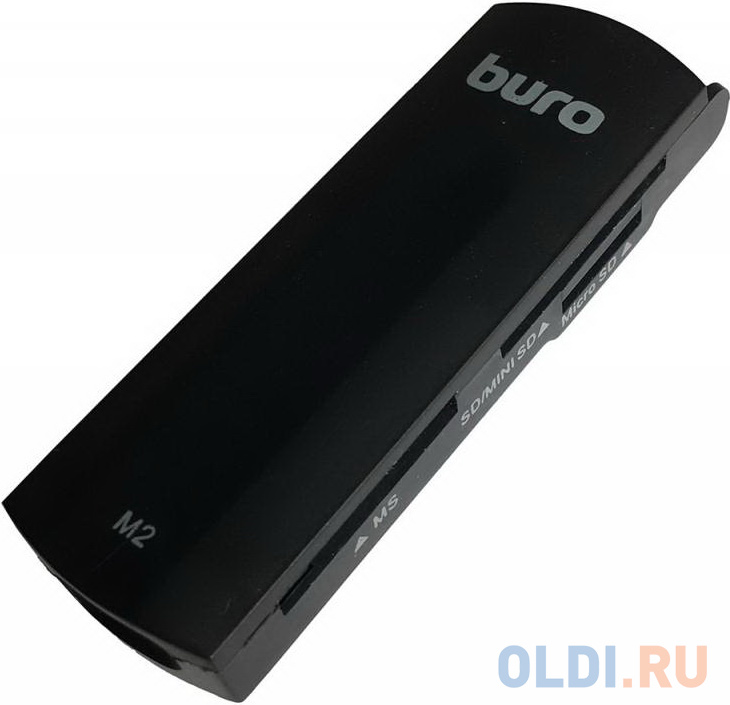 Картридер внешний Buro BU-CR-108 USB2.0 черный