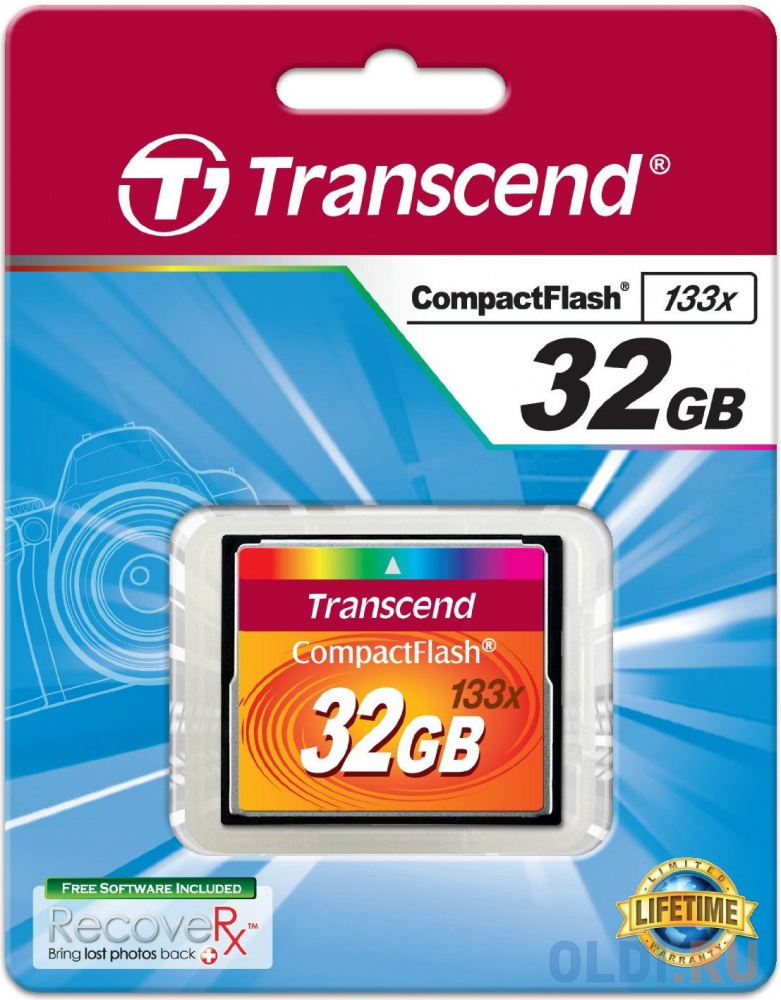 Карта памяти Compact Flash 32Gb Transcend <133x>