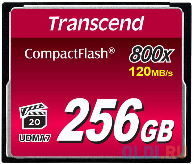   ОЛДИ Флеш-накопитель Transcend 256GB CompactFlash 800X