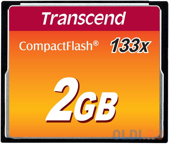 Карта памяти Compact Flash Card 2GB Transcend 133x TS2GCF133