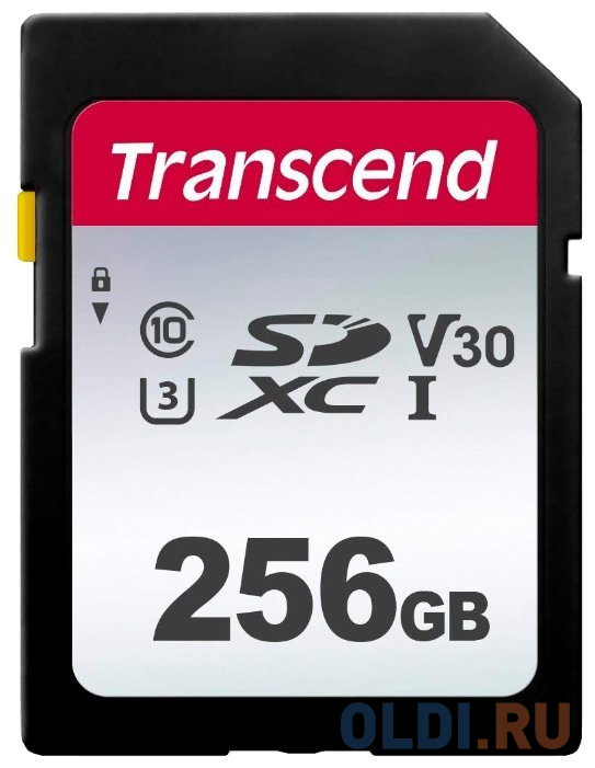  Карта памяти SD XC 256Gb Transcend TS256GSDC300S