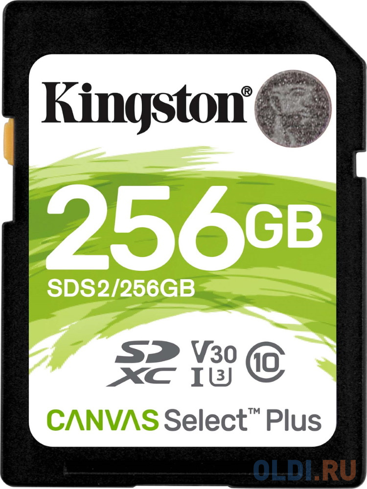 Карты памяти SD Kingston Карта памяти SDHC 256Gb Kingston Class10 Canvas Select 100R CL10 UHS-I (SDS2/256GB)