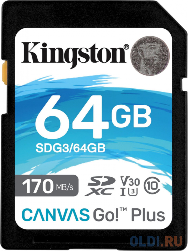 Карты памяти SD Kingston Карта памяти SD XC 64Gb Kingston SDG3/64GB