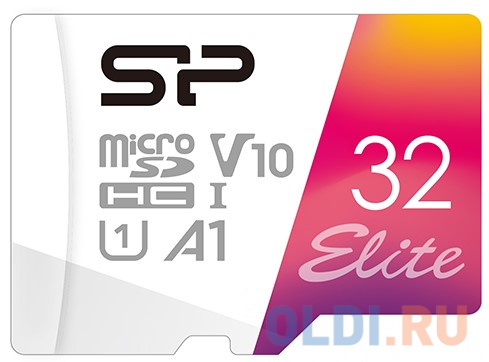 Карты памяти MicroSD Silicon Power Карта памяти microSDHC 32Gb Silicon Power Elite