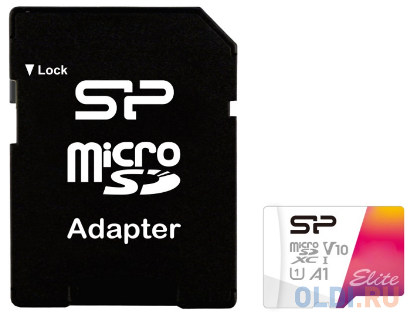   ОЛДИ Карта памяти microSDXC 128Gb Silicon Power Elite A1