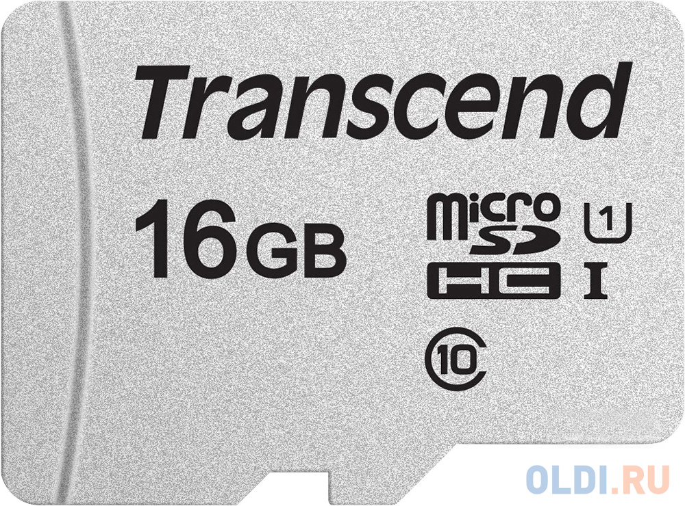 Флеш карта microSDHC 16Gb Class10 Transcend TS16GUSD300S w/o adapter