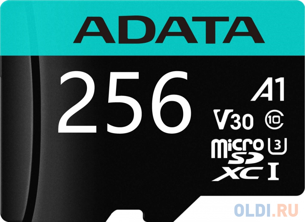 Карта памяти MICRO SDXC 256GB W/AD. AUSDX256GUI3V30SA2-RA1 ADATA