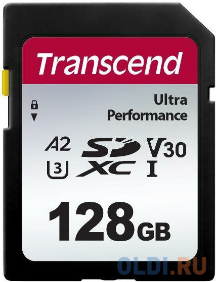  Карта памяти SD XC 128 ГбGb Transcend 340S