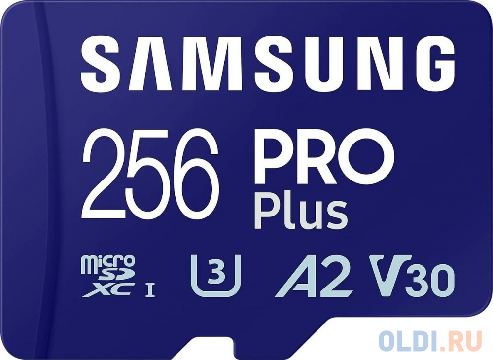 Флеш карта microSDXC 256Gb Samsung PRO Plus (180/130 Mb/s, adapter) (MB-MD256SA/EU)