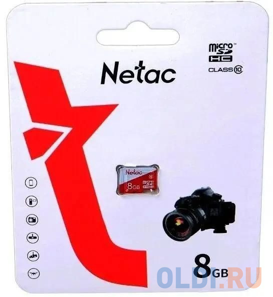 Карта памяти SDHC 8 ГбGb Netac P500 ECO