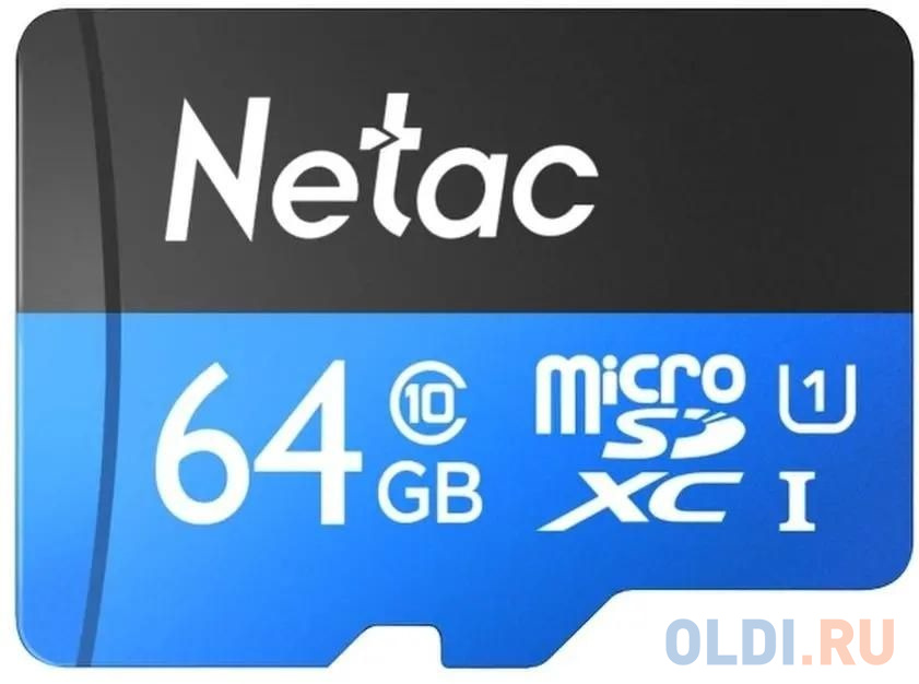 Карта памяти microSDXC 64 ГбGb Netac P500 ECO