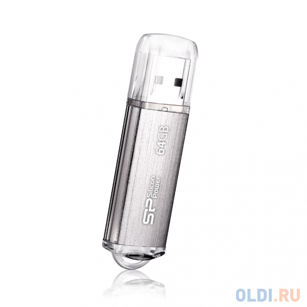 Внешний накопитель 64GB USB Drive <USB 2.0 Silicon Power Ultima II Silver I-series (SP064GBUF2M01V1S)