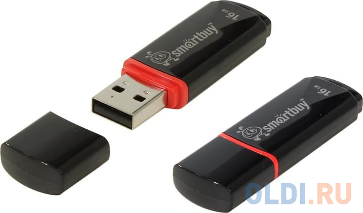 Внешний накопитель 16Gb USB Drive <USB2.0 Smartbuy Crown Black (SB16GBCRW-K)