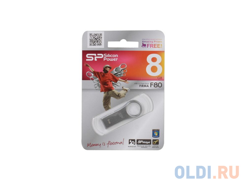 Флешка USB 8Gb Silicon Power Firma F80 SP008GBUF2F80V1S