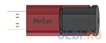 USB флешки Netac  ОЛДИ Флеш Диск Netac U182 Red 16Gb <NT03U182N-016G-30RE>, USB3.0, сдвижной корпус, пластиковая чёрно-красная