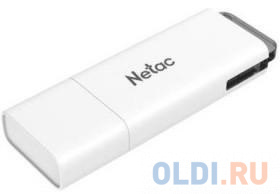 Флеш Диск Netac U185 128Gb <NT03U185N-128G-30WH>, USB3.0, с колпачком, пластиковая белая