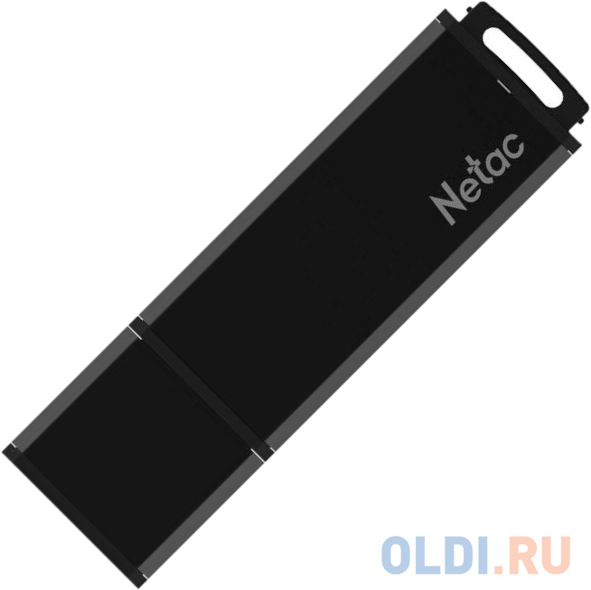 Флеш Диск Netac U351 256Gb <NT03U351N-256G-30BK>, USB3.0, с колпачком, металлическая чёрная