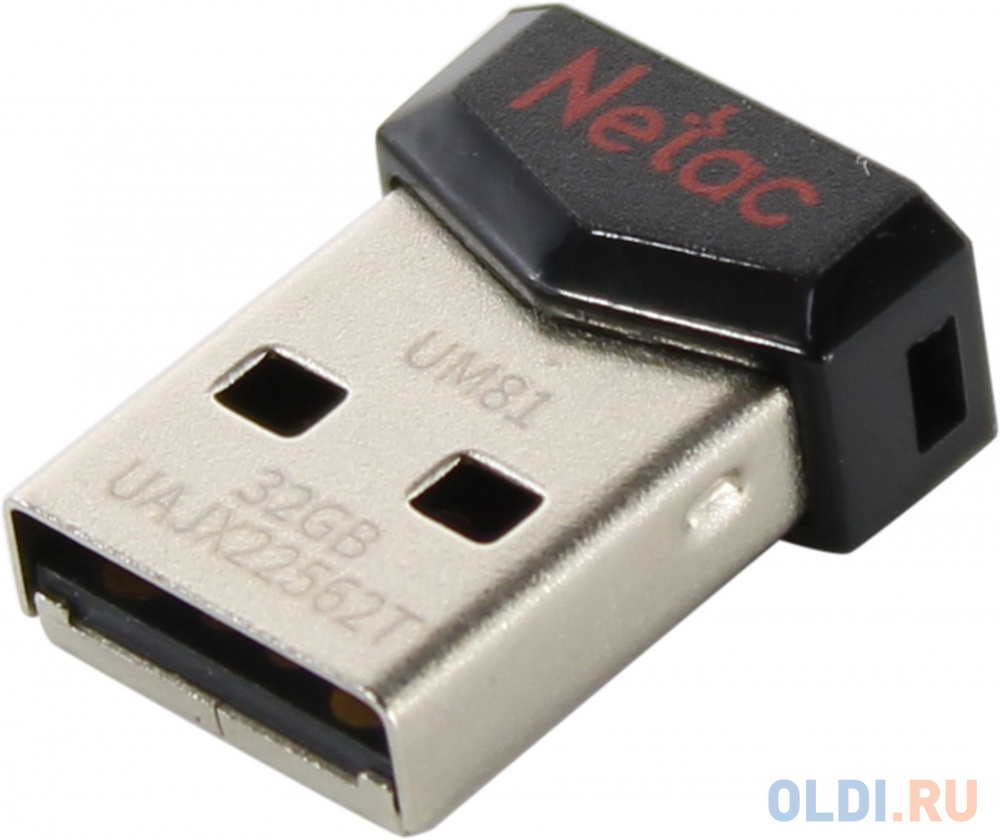 USB флешки Netac Флешка 32Gb Netac NT03UM81N-032G-20BK USB 2.0 черный