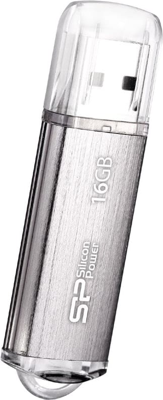 Внешний накопитель 16GB USB Drive <USB 2.0 Silicon Power Ultima II Silver I-series (SP016GBUF2M01V1S)