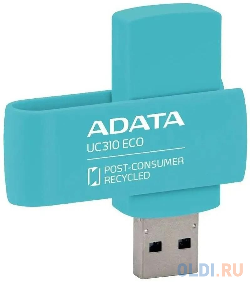 Флеш Диск A-DATA 128GB <UC310E-128G-RGN> UC310E, USB 3.2, зеленый