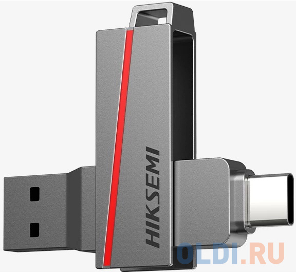 Флеш Диск HIKSEMI DUAL SLIM HS-USB-E307C/64G/U3 64Gb <HS-USB-E307C/64G/U3>, USB3.2/Type-C