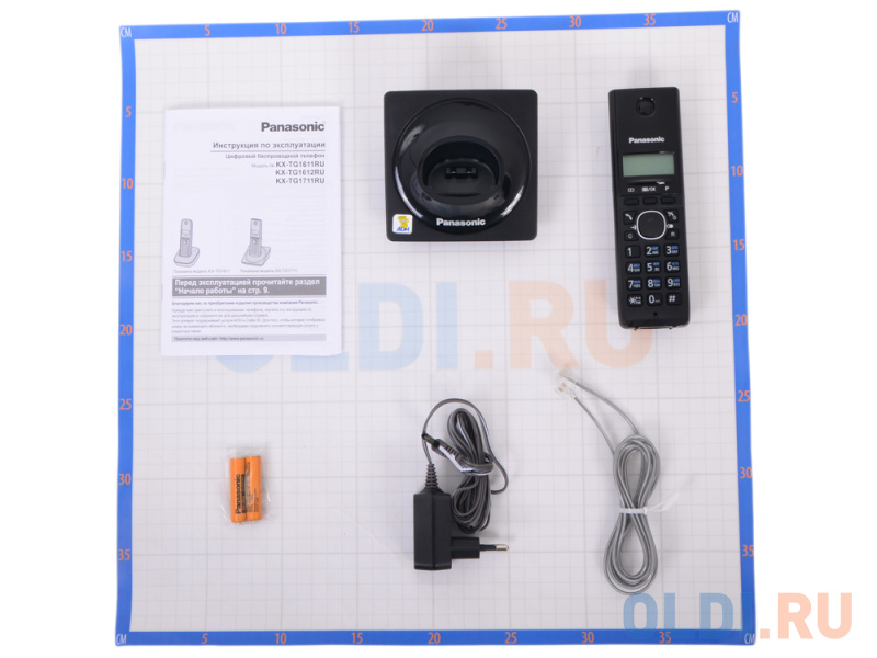 Телефон DECT Panasonic KX-TG1711RUB АОН, Caller ID 50, 12 мелодий