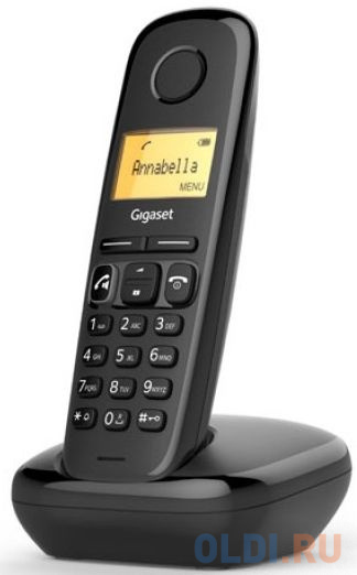 Трубка дополнительная  Dect Gigaset A270H HSB RUS черный для A170/270