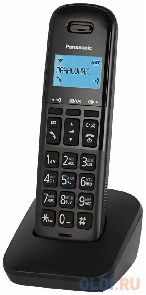 Panasonic KX-TG610RUB  (черный) {Беспроводной DECT,40 мелодий,телефонный справочник 120 зап.