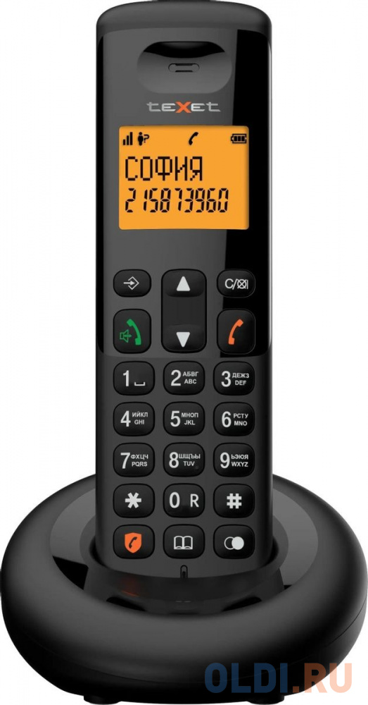  Р/Телефон Dect Texet TX-4905A черный АОН