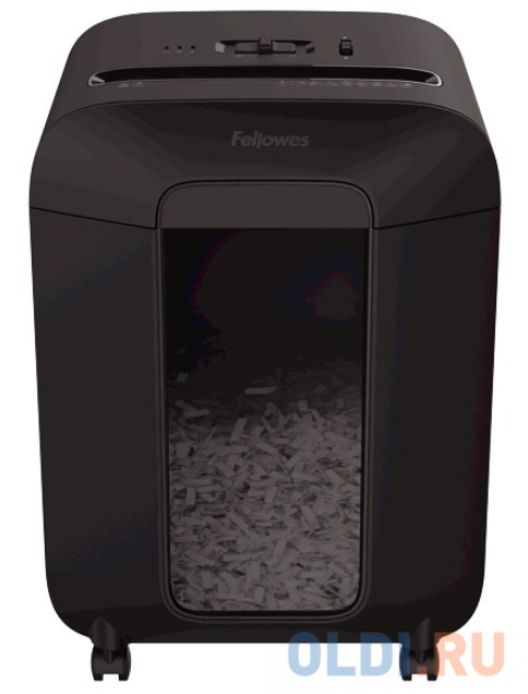 Шредеры Fellowes  ОЛДИ Шредер Fellowes PowerShred LX85 (секр.P-4)/перекрестный/12лист./19лтр./скрепки/скобы/пл.карты