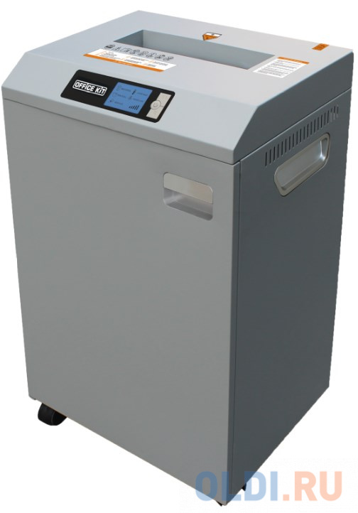 Шредеры Office Kit Шредер Office Kit S600 0,8х5 серый (секр.P-7) фрагменты 6лист. 60лтр.