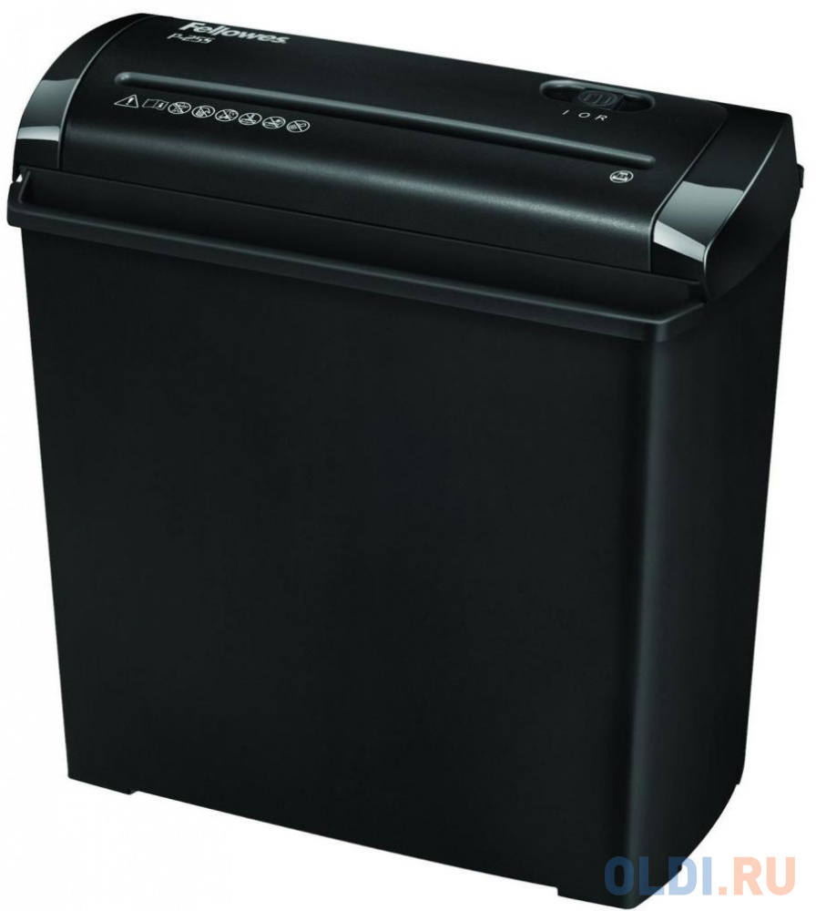 Шредеры Fellowes Шредер Fellowes Powershred P-25S, DIN P-1, 7 мм, 5лст, 11 лтр.,  шт