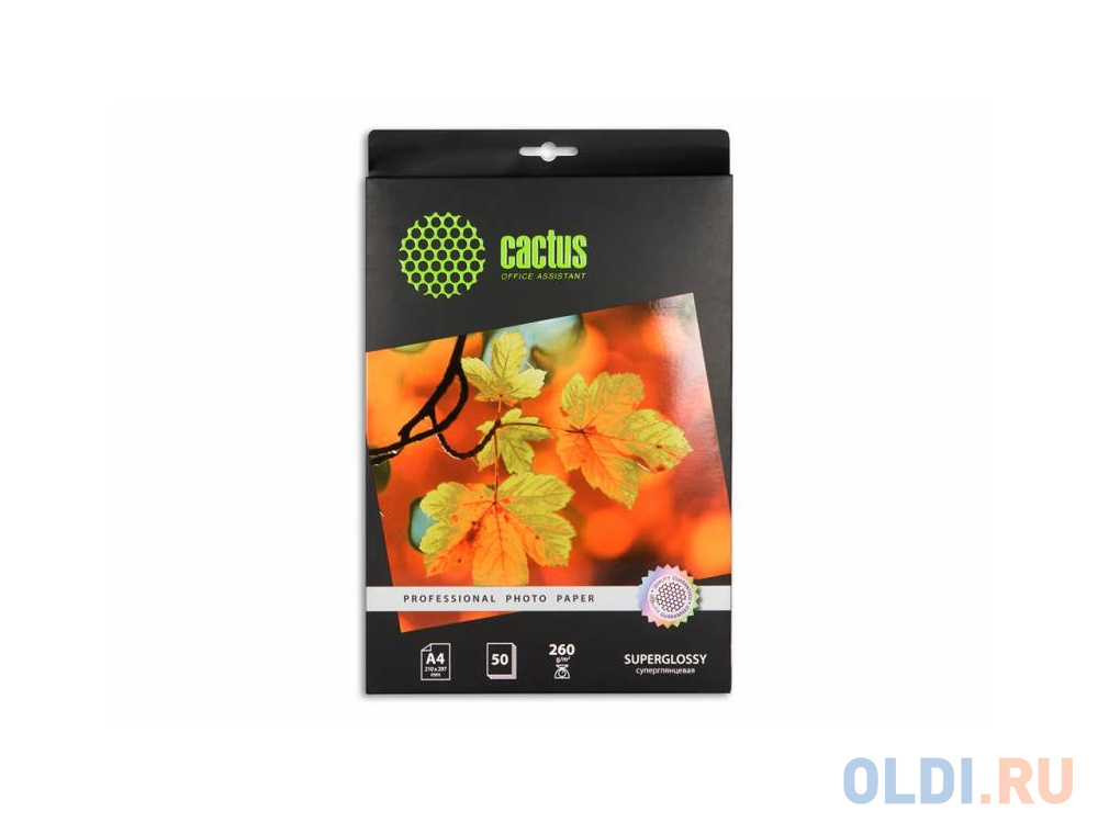 Бумага Cactus CS-HGA426050 Professional А4 260г/кв.м суперглянцевая 50л