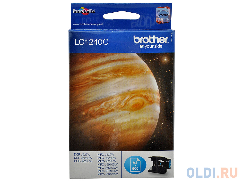 Картридж Brother Bro-LC1240C 600стр Голубой