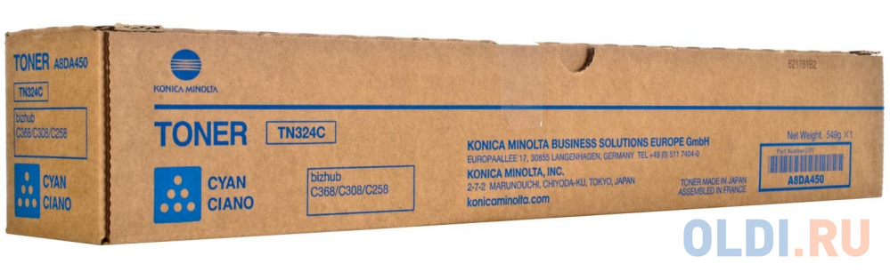 Тонер Konica Minolta CLI-471C для Konica Minolta Bizhub C308, C368 26000стр Голубой