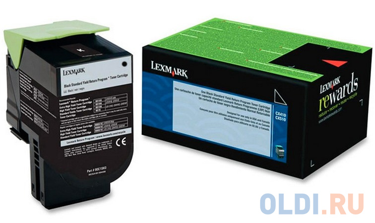  Тонер-Картридж Lexmark 80C8HKE для CX310/410/510 чёрный 4000стр