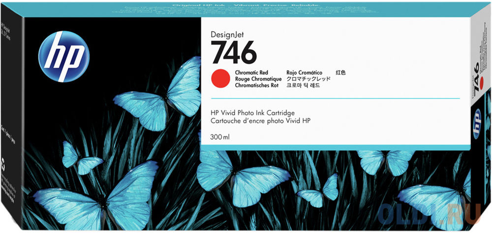 HP 746 300-ml Chromatic Red Ink Cartridge