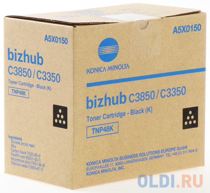 Тонер Konica-Minolta bizhub C3350/C3850 черный TNP-48K A5X0150