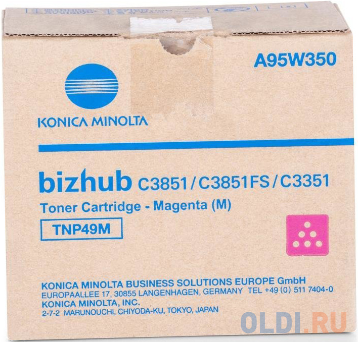   ОЛДИ Тонер Konica-Minolta bizhub C3351/C3851 красный TNP-49M