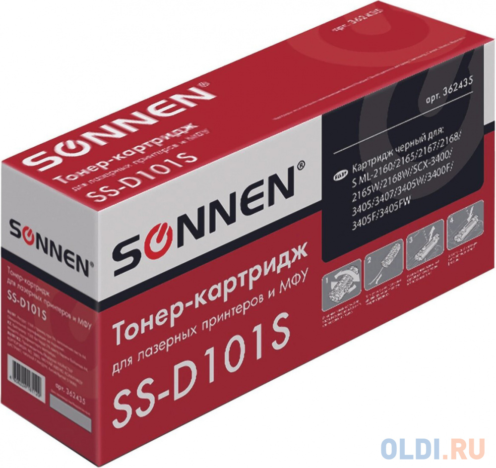   ОЛДИ Картридж Sonnen SS-D101S 1500стр Черный