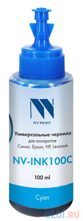 Чернила NV-INK100 Cyan универсальные на водной основе для аппаратов Canon (100 ml) (Китай)