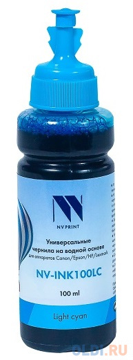 Чернила NV-INK100 Light Cyan универсальные на водной основе для аппаратов Epson (100ml) (Китай)