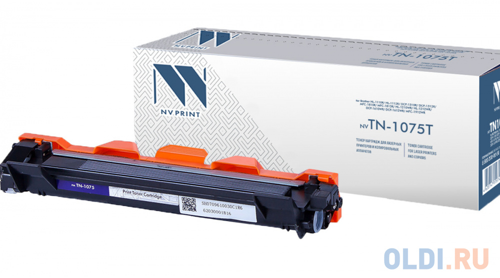 Картридж NV-Print NV-TN1075T 1000стр Черный