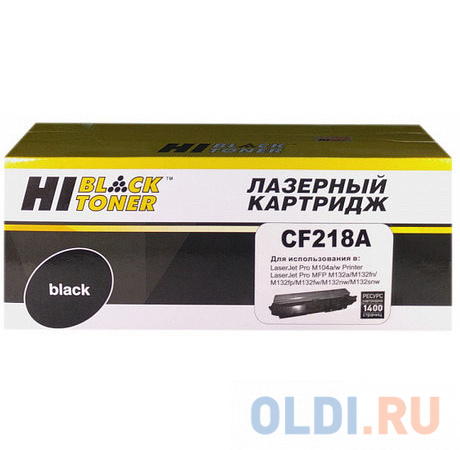   ОЛДИ Картридж Hi-Black CF218A 1400стр Черный