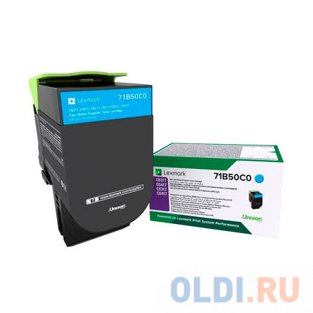   ОЛДИ Картридж Lexmark 71B50C0 2300стр Голубой