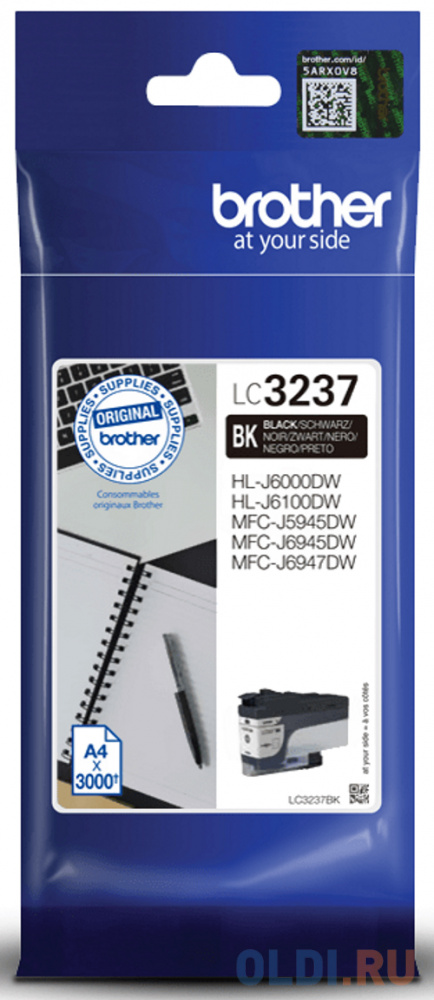 Картридж BROTHER LC3237BK черный